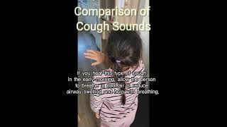 If you hear this kind of cough sound first have them breathe in cold airㅣCroup cough sound [upl. by Eelrefinnej260]