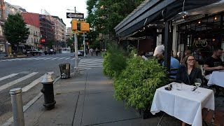 ⁴ᴷ⁶⁰ Walking NYC Hudson Street from Bogardus Plaza to Chelsea Triangle [upl. by Nelrah]