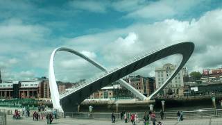 Gateshead Millennium Bridge tilting [upl. by Meredithe920]