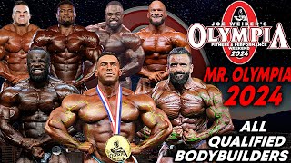 MR OLYMPIA 2024  All Qualified Bodybuilders 20 Contestants [upl. by Aiekahs]