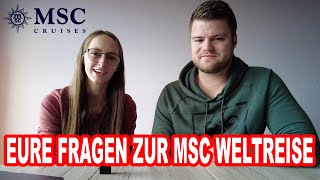 Eure Fragen zur MSC Weltreise beantwortet MSC World Cruise 2024 🛳️ MSC Poesia Weltreise 005 [upl. by Bertle]