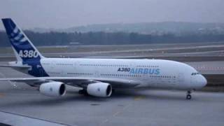 SHEER SIZE The AIRBUS A380 visits ZRH for the first time [upl. by Doowle737]