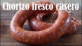 COMO HACER CHORIZO CASERO FRESCO [upl. by Edgerton]