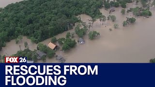 Increase in Channelview water rescues due to flooding [upl. by Marba25]