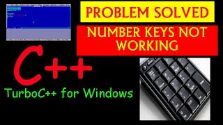 Numeric keypad is not working In Turbo C [upl. by Jen]