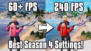 Fortnite Season 4 Settings Guide  FPS Boost Colorblind Modes amp More [upl. by Dnumyar8]