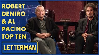 Al Pacino and Robert DeNiro Top Ten List  Letterman [upl. by Anoyet131]