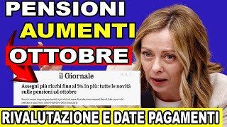 ⚠️ AUMENTI CONFERMATI NUOVI IMPORTI DELLE PENSIONI A OTTOBRE 2024 – NON PERDERE QUESTA OCCASIONE [upl. by Gati]