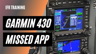 Missed Approach in a Garmin 430 530  Hitting SUSP  IFR GPS Tips [upl. by Teferi]