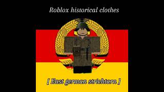 How to make east german strichtarn  Cold War  Robloxian historical clothes [upl. by Sina]