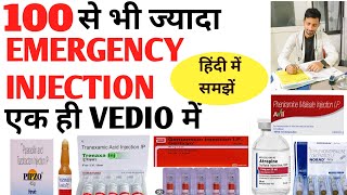 EMERGENCY INJECTION  Emergency Medicine  Emergency Injection List  Top Emergency injection [upl. by Ladew]