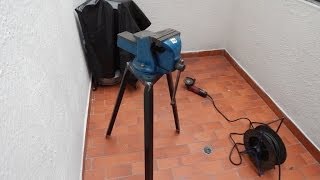 Fabricacion de soporte para prensa de banco homemade vise stand [upl. by Emorej]