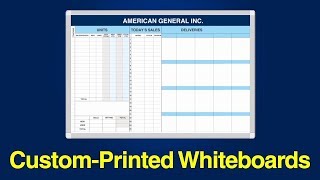 Custom Printed Magnetic Whiteboards [upl. by Paget]