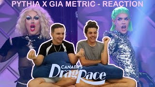 Pythia X Gia Metric Call Me Mother  BRAZIL REACTION  Canadas Drag Race [upl. by Ahsilak]