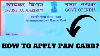 Pan Card Apply Online 2024  How to apply for a new Pan Card Online Step by step guide [upl. by Ledua]