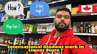 International Student work in a Liquor Store  🇨🇦 Is that difficult to work  How to get a job [upl. by Lewellen]