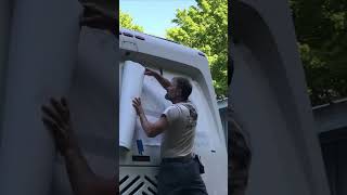 Installing a Large format Decal on Motor Home [upl. by Eninnej760]