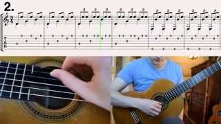 Malaguena  Spanish Classical Guitar Lesson How to play with tabs [upl. by Macnamara]