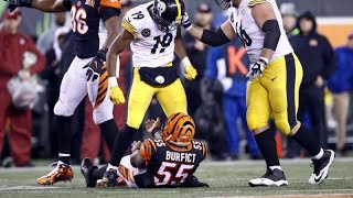 JuJu SmithSchuster HUGE HIT on Vontaze Burfict HD 2017 [upl. by Namyac]