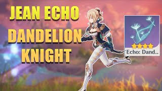 Envisaged Echoes  Jean  Dandelion Knight Echo  Genshin Impact [upl. by Attelrak]