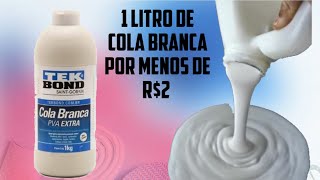 Cola Branca Caseira 1 Litro por Menos de R2 [upl. by Anialahs]