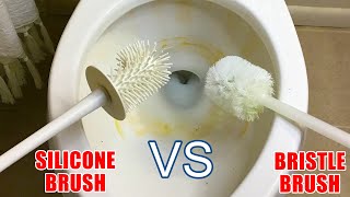 Toilet Brush Showdown  Silicone Toilet Brush vs Regular [upl. by Hanako206]