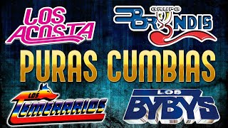 LOS TEMERARIOS LOS ACOSTA BRYNDIS BYBYS  GRANDES ÉXITOS CUMBIA  40 RECUERDOS DEL AYER [upl. by Nylatsirhc]