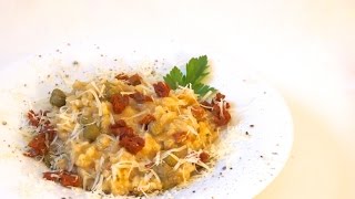 STEINPILZRISOTTO mit getrockneten Tomaten und Kapern  Mushroom Risotto [upl. by Flanagan]