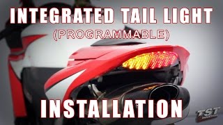 How to install Integrated Tail light on a 0712 Honda CBR600RR by TST Industries [upl. by Koo]