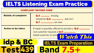 IELTS Listening Practice Test 2024 with Answers Real Exam  439 [upl. by Elagibba]