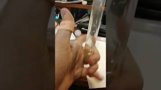 Methylene chloride Bubble tube test [upl. by Avelin]