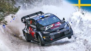 Best of WRC Rally Sweden 2024  Crashes Action and Raw Sound [upl. by Antipus]