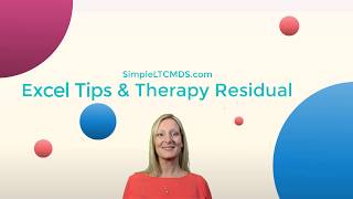 MDS 30 Training CMI RUGS therapy residual RUGs and basic excel tips [upl. by Iover494]