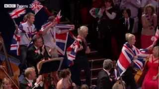 Henry Wood Rule Britannia encore with Olympians  Last Night of the BBC Proms 2012 [upl. by Erehpotsirhc]