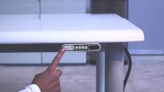 LINAK Wellness Switch Setting the desk height [upl. by Aihtak]