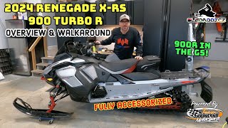 2024 SkiDoo Renegade XRS 900 Turbo R  Overview amp Walkaround  Fully Accessorized amp Ready For Snow [upl. by Fuchs]