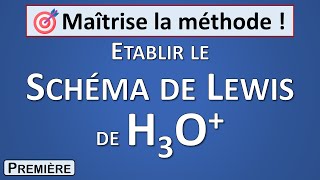 9 Schéma de Lewis H3O  ion oxonium 1re spécialité Physique Chimie [upl. by Alver427]