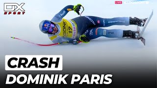 Alpine Ski Dominik Paris crash at discesa di Bormio  Downhill  2023 🇮🇹 [upl. by Eyllek437]