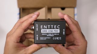 ENTTEC DMX USB Pro 512Ch USB DMX Interface Unboxing [upl. by Ranique363]