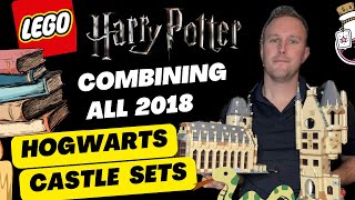 Combining all 2018 LEGO Harry Potter Hogwarts Castle Sets [upl. by Nohsram]