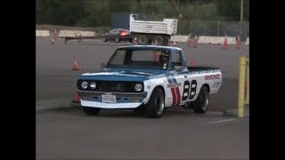 Datsun 620 Pickup Drag Racing Racelegalcom 7212017 [upl. by Herzel]