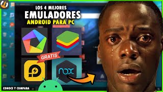 4 MEJORES emuladores ANDROID para PC ✔ [upl. by Siduhey623]