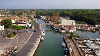 Canale dei pescatori Ostia by drone [upl. by Krever898]