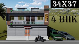 34 BY 37 SHOP PLAN  34X37 HOUSE PLAN  34X37 ME SHOP KAISE BNAYE [upl. by Mather]