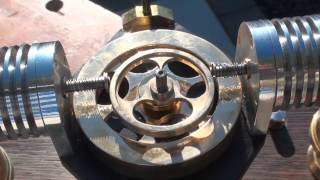 Oscillating Twin Stirling engine [upl. by Alleynad]