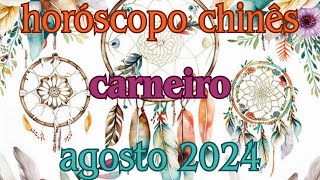 Horóscopo Chinês  Agosto 2024  Carneiro [upl. by Rekcut]