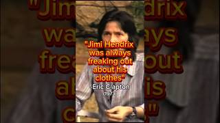 Eric Clapton talking about Jimi Hendrix iconic custom suits made in London 1973 interview [upl. by Avle649]