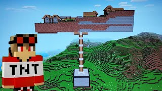 КТО ПОДНЯЛ НАШУ ДЕРЕВНЮ В НЕБО ОГРОМНЫМ ПОРШНЕМ В МАЙНКРАФТ  Медвед Minecraft [upl. by Kendry613]