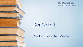 Der Satz  die Position des Verbs [upl. by Novihs]