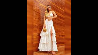 beachwear  women dree for beach  celebrity style beach dress shortvideo viralvideo [upl. by Adnilrev]